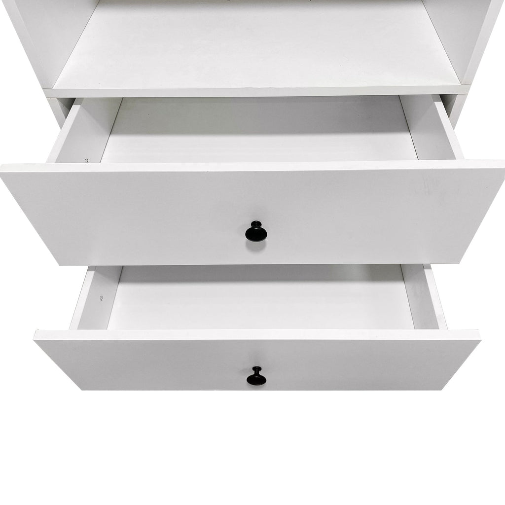 Modular Wall-Mounted Closet Organizer Shelves