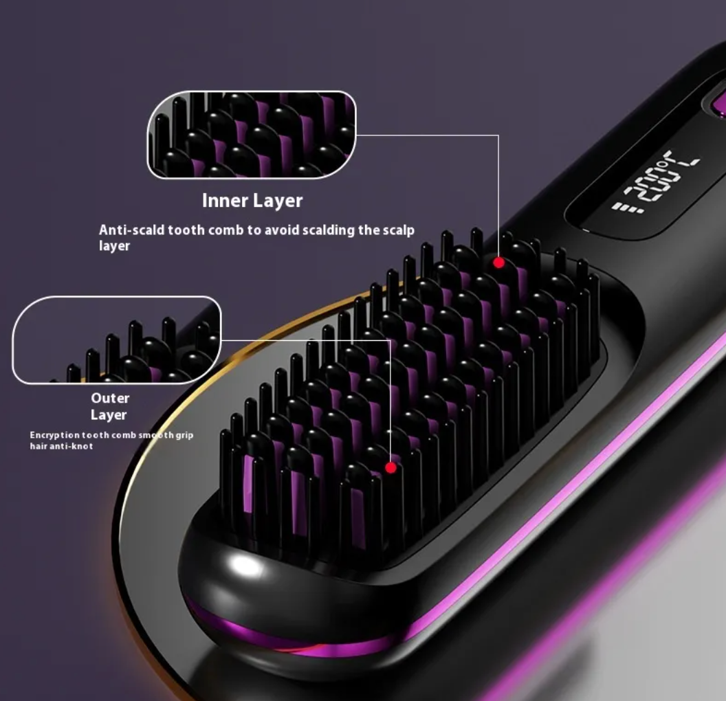 Ceramic Glide Hair Straightener Brush