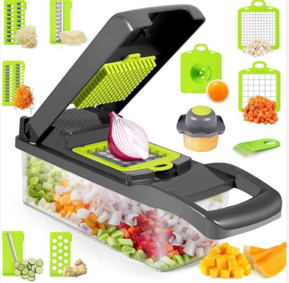Vegetable Chopper - Chop, Dice & Slice in Seconds