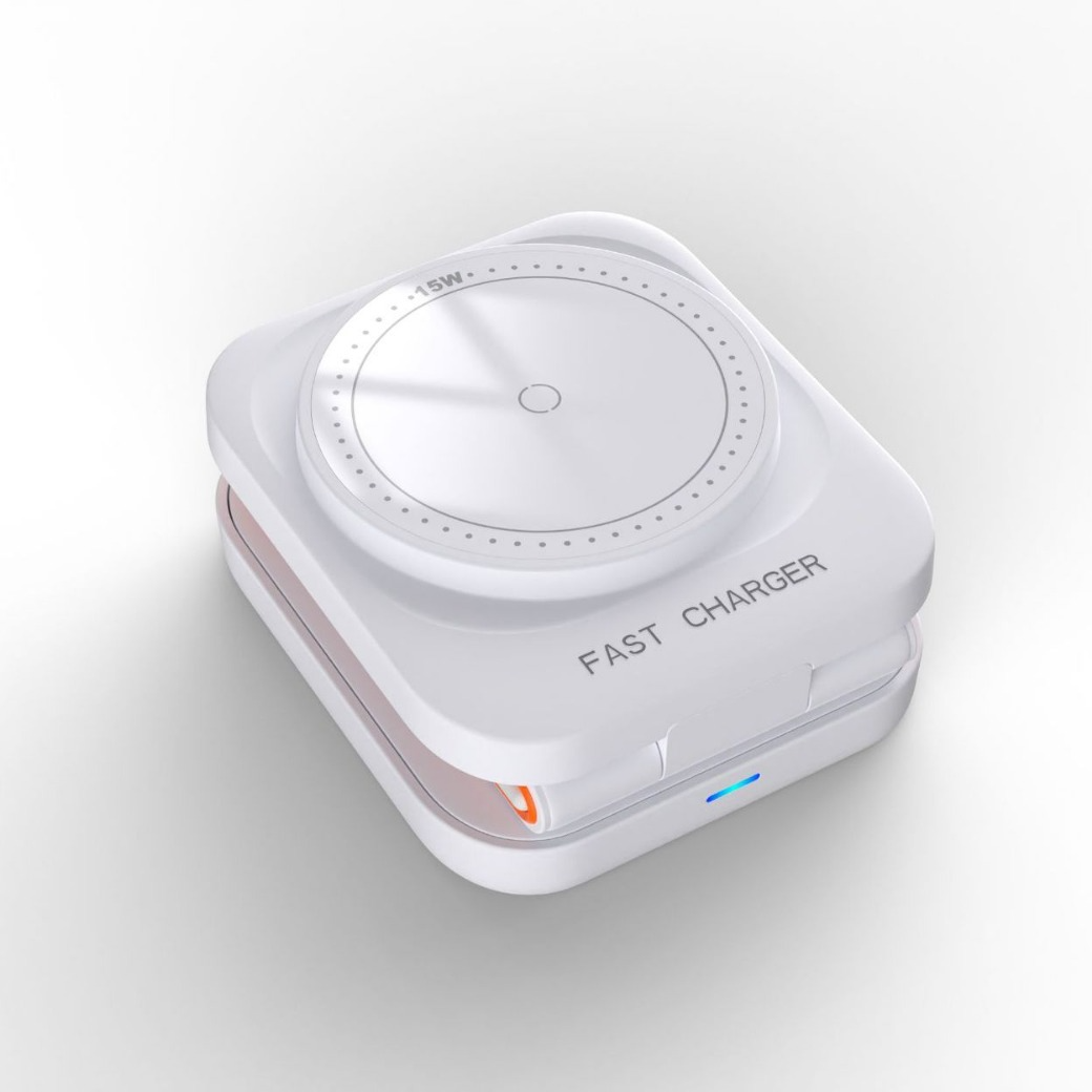 3-in-1 Folding Wireless Charger - Charge Phone, Watch & Earbuds at Once
