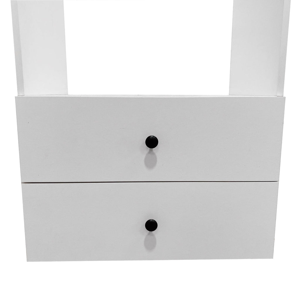 Modular Wall-Mounted Closet Organizer Shelves