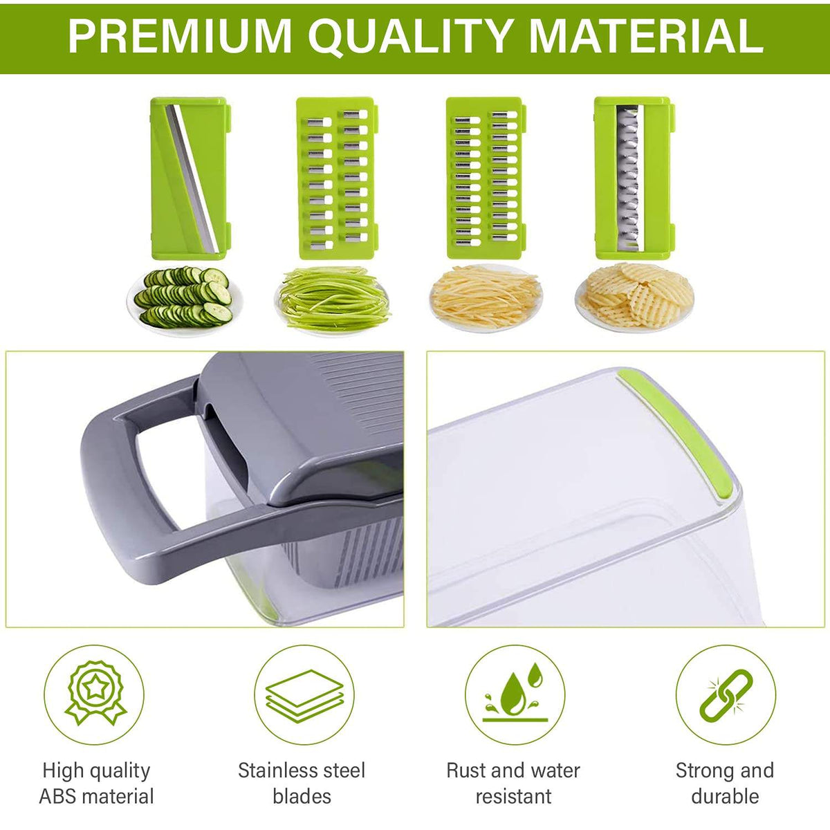 Vegetable Chopper - Chop, Dice & Slice in Seconds