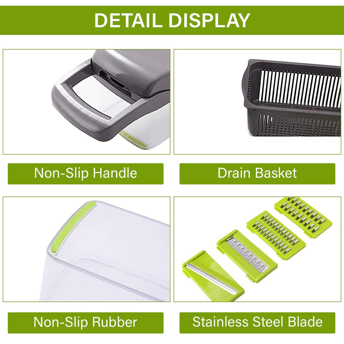 Vegetable Chopper - Chop, Dice & Slice in Seconds