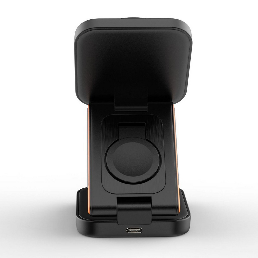 3-in-1 Folding Wireless Charger - Charge Phone, Watch & Earbuds at Once