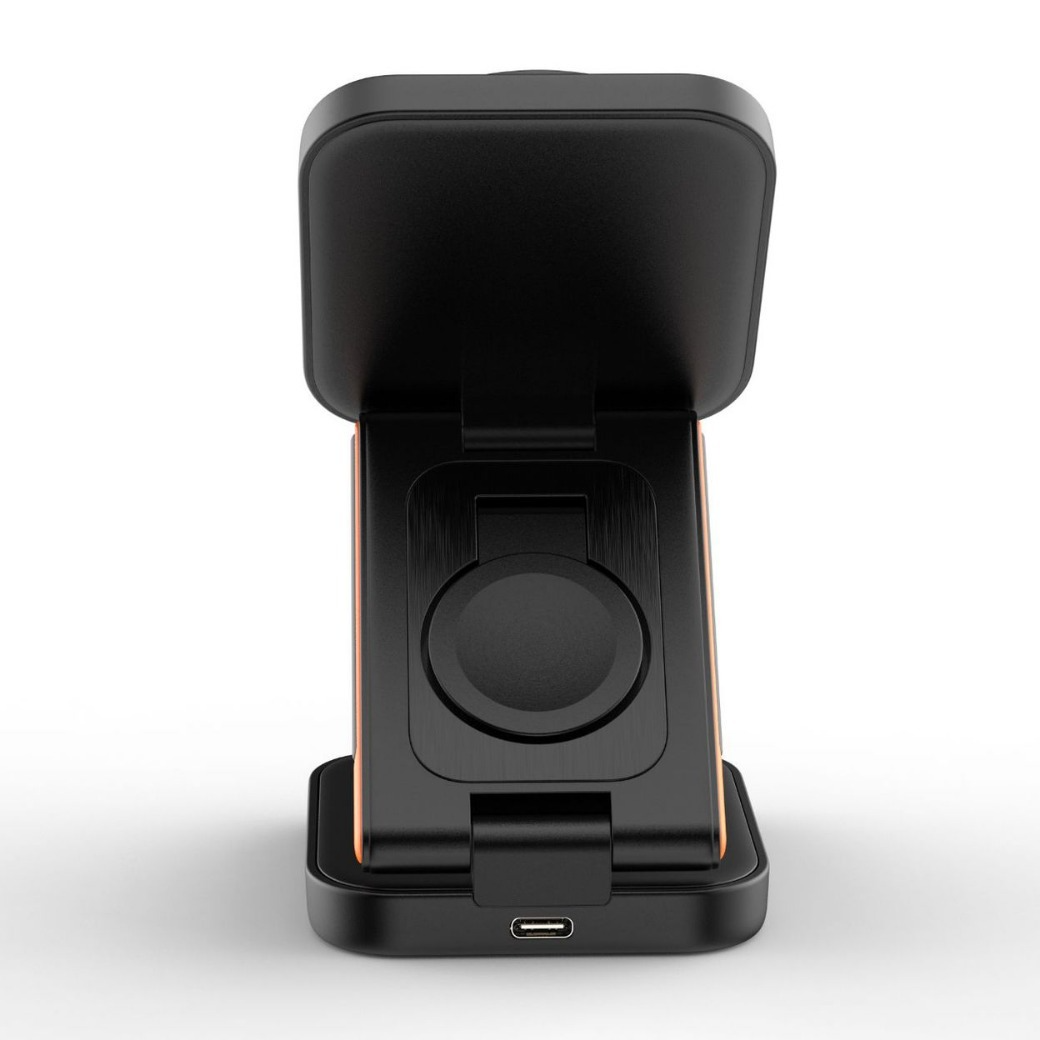 3-in-1 Folding Wireless Charger - Charge Phone, Watch & Earbuds at Once