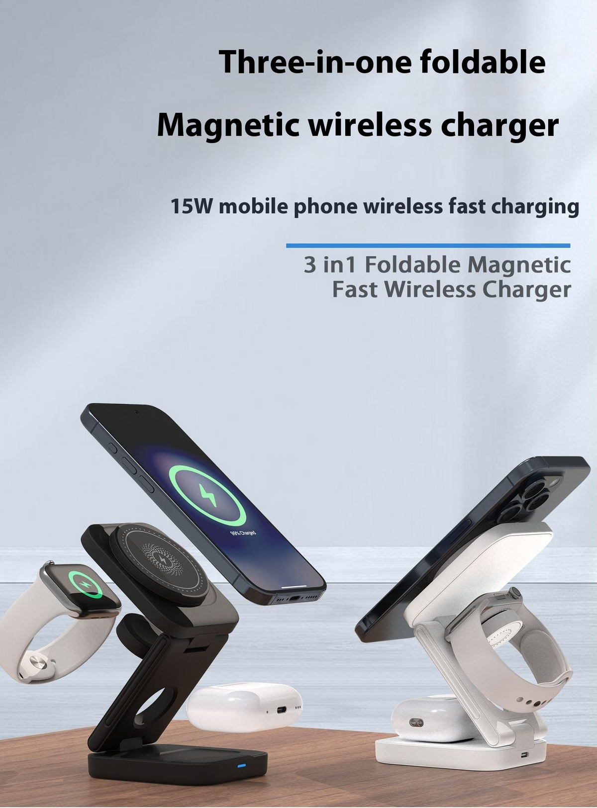 3-in-1 Foldable Wireless Charger