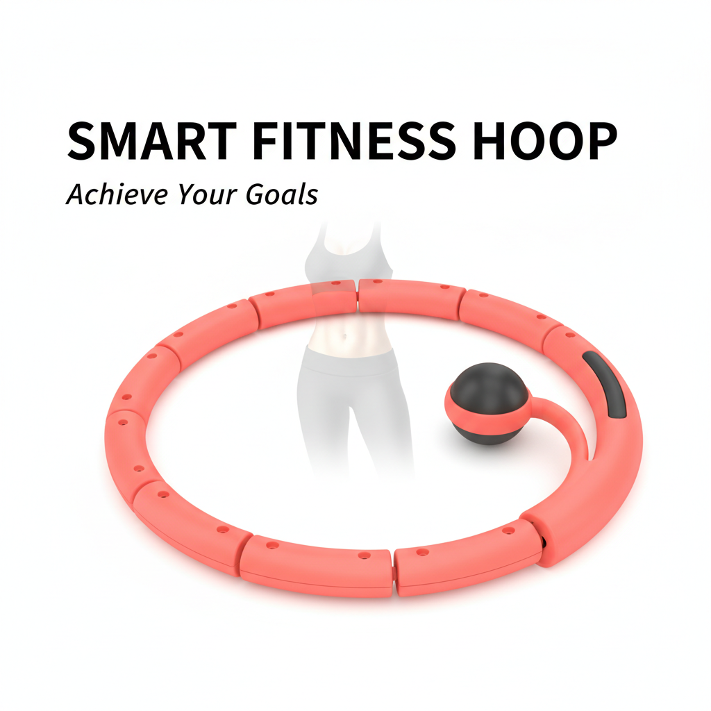 Smart weighted fit hoop in teal on white background
